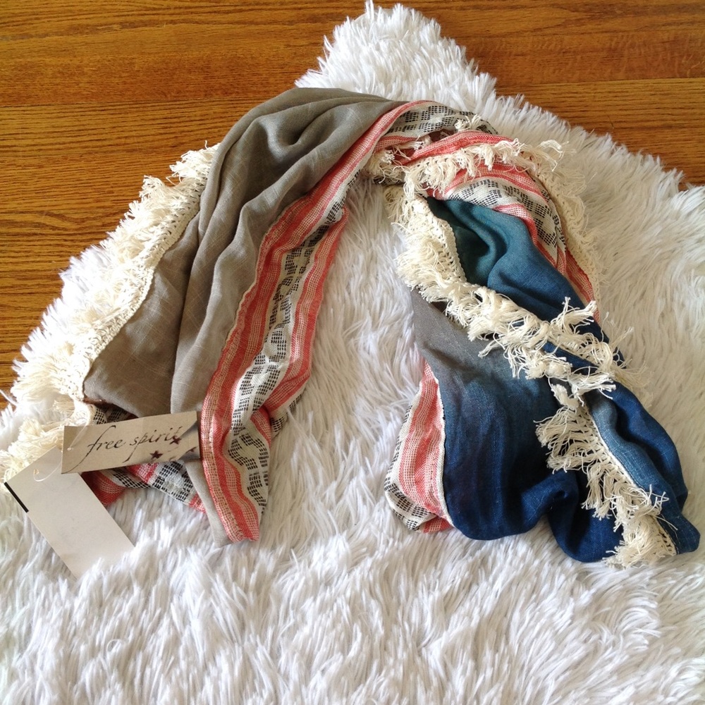 Free Spirit Multi Texture Infinity “Festival Turquoise” Scarf